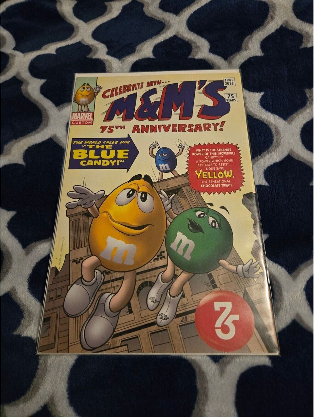 M&M's 75th Anniversary Vintage Comic Book - Multi Color, Very Good Condition